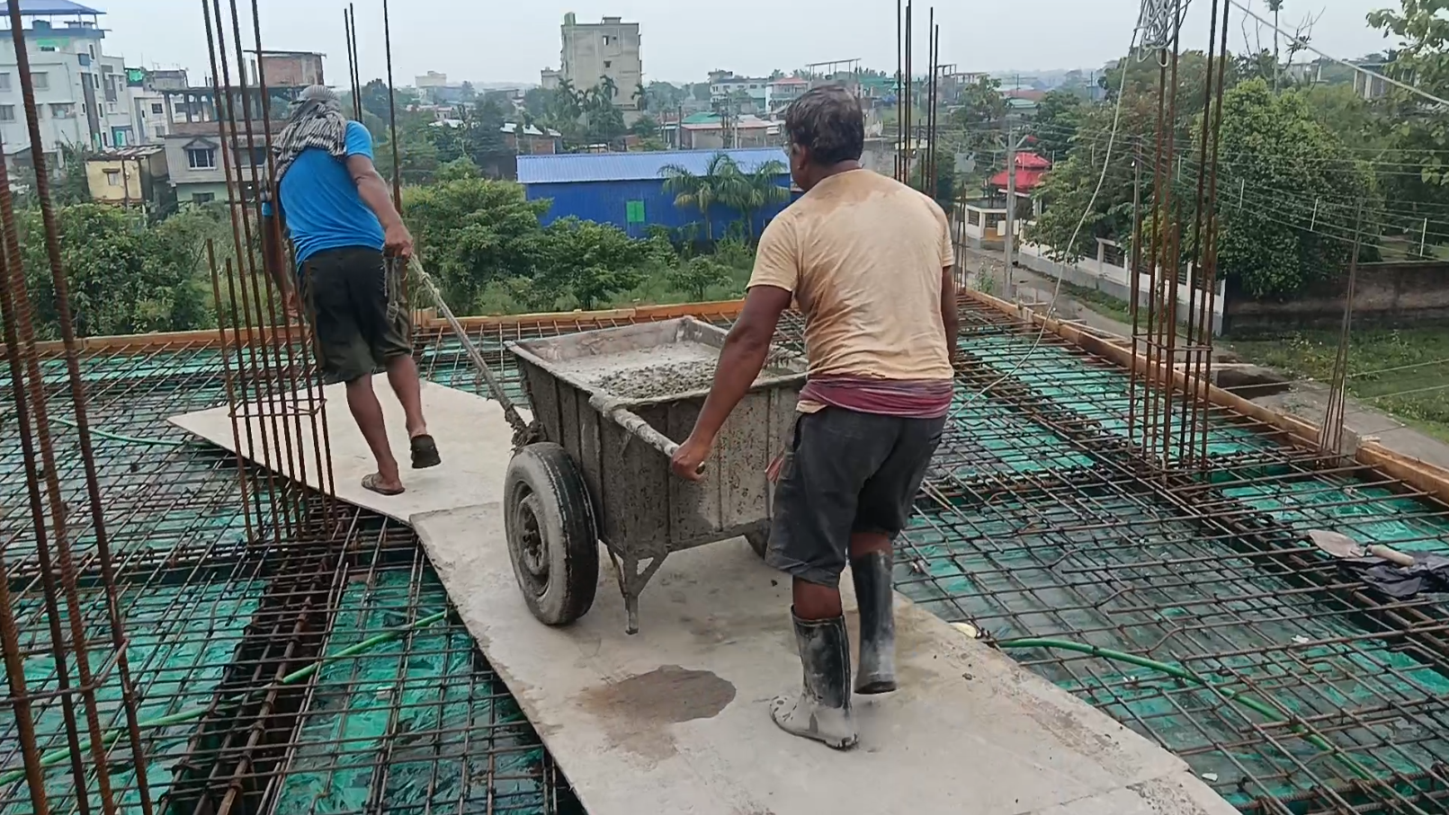 Concrete slab work
